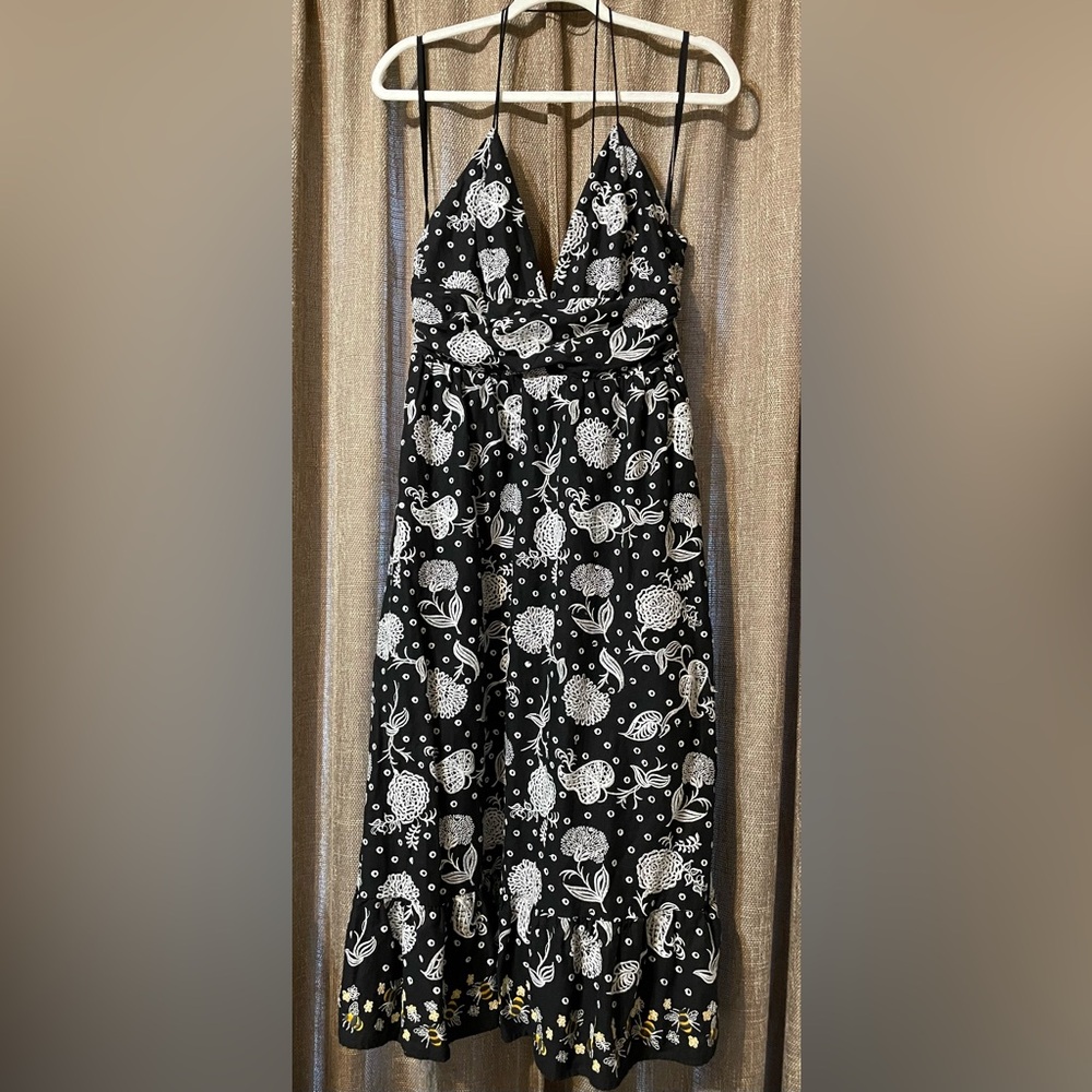 $65 Maeve Anthropologie Black w/Yellow Accents Bees Size M